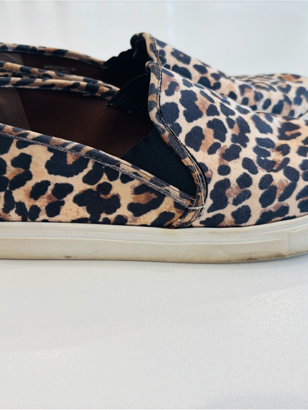 Steve Madden Leopard Women’s Slip-On Sneakers - Tan & Black size 10 - Picture 9 of 13